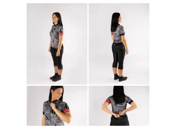 Force Shard Lady Damen Kurzarmtrikot grau/schwarz