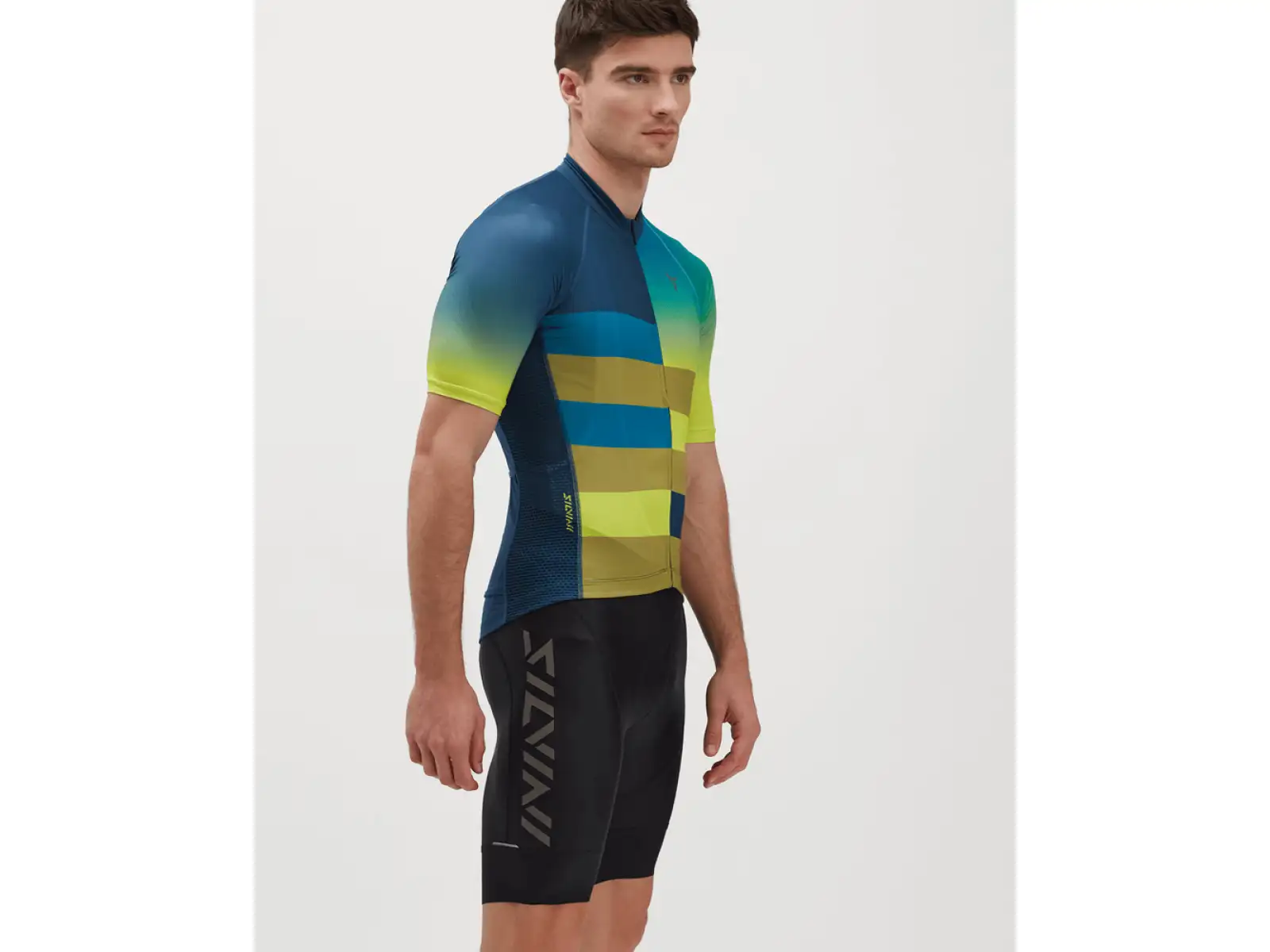 Silvini Mazzano Herren Kurzarmtrikot navy/lime