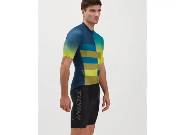 Silvini Mazzano Herren Kurzarmtrikot navy/lime