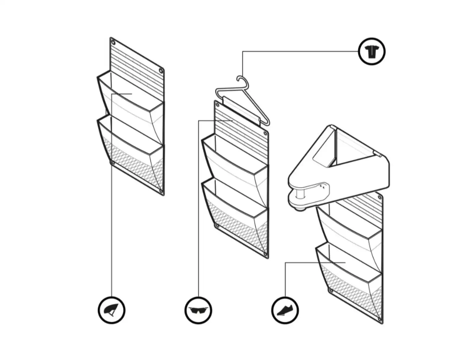 Hiplok Organizer Schwarz