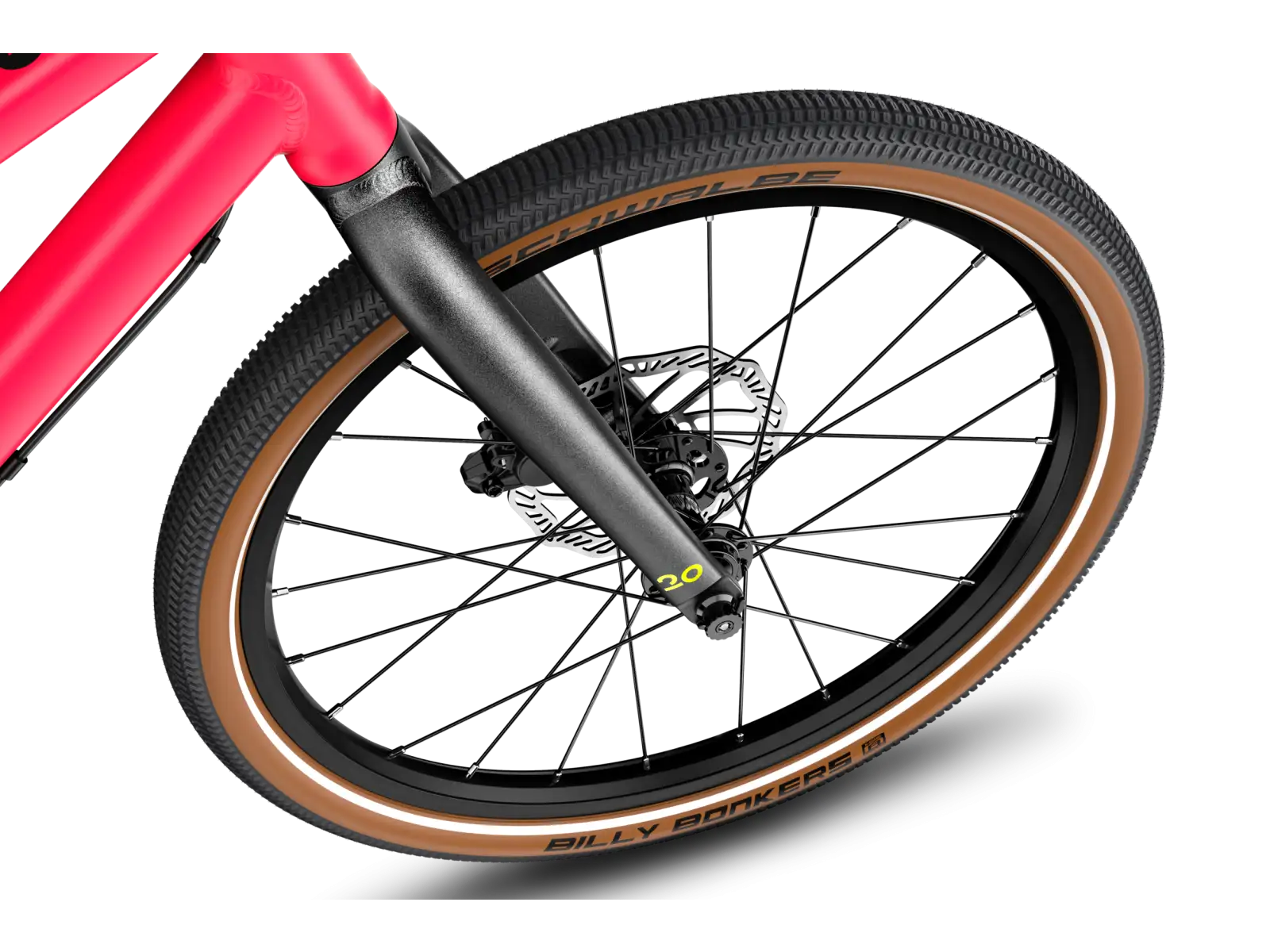 Woom 4 EXPLORE Kinderfahrrad neon pink