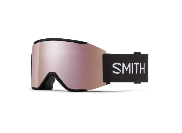 Smith Squad Mag Skibrille Black / ChromaPop Everyday Rose Gold Mirror (2 Scheiben)