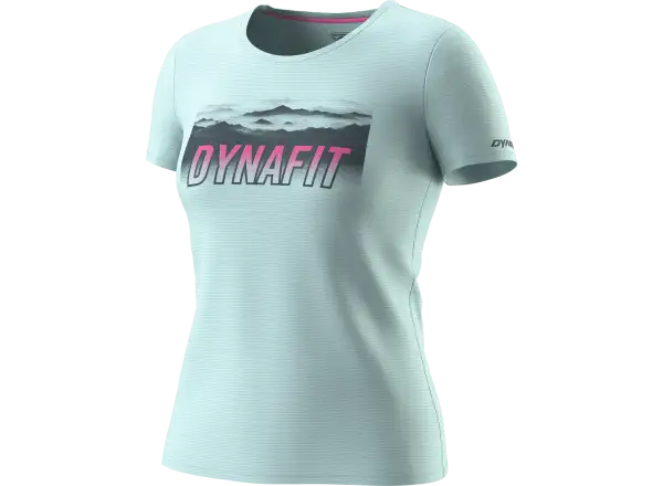 Dynafit Transalper Graphic Damen T-Shirt kurze Ärmel Cloud Blue