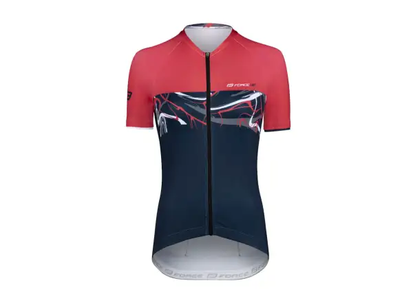 Force Art Lady Damen Kurzarmtrikot dunkelblau/rot
