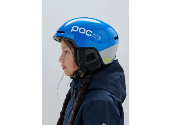 POC POCito Obex Kinder-Skihelm Fluorescent Blue