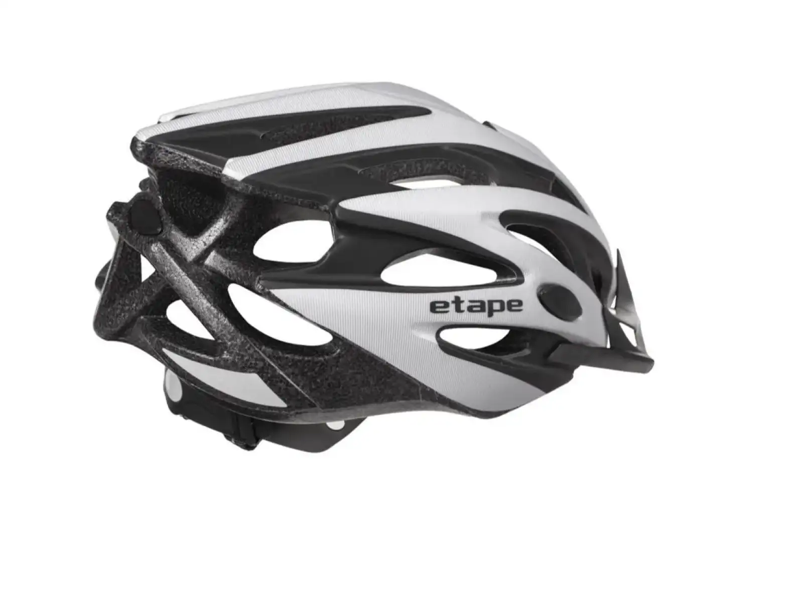 Etape Biker Fahrradhelm silber/schwarz matt