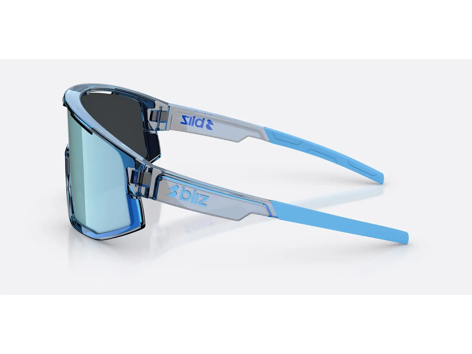 Bliz Fusion Sonnenbrille Transparent Blue/Smoke Ice Blue Multi