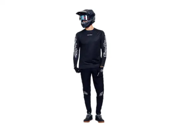 Troy Lee Designs Sprint Pro Herren-Trikot Langarm Mono Black