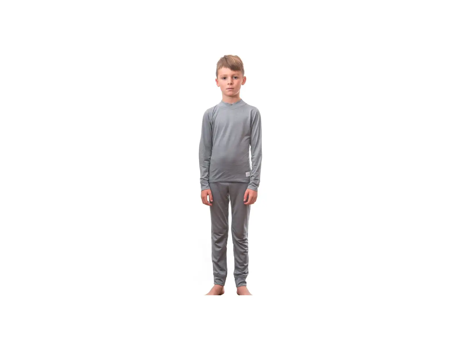 Sensor Merino Active Set Junioren langärmeliges Shirt + Hose grau