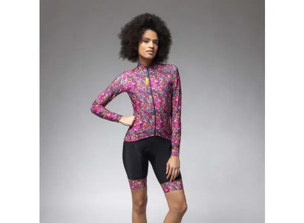 Alé Pragma Flowery Damen Langarmtrikot Pink