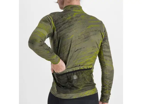 Sportful Cliff Supergiara Herren Langarmtrikot beetle guacamole black