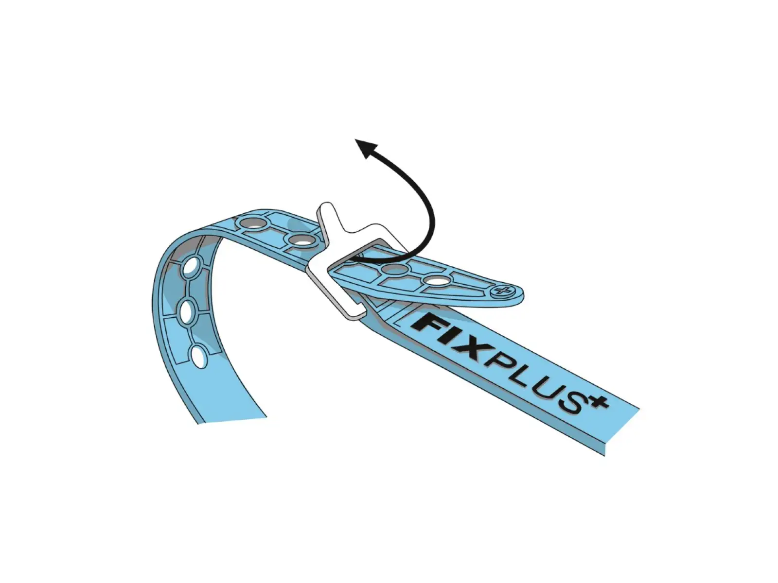 Fixplus Strap Spannband 660 mm schwarz