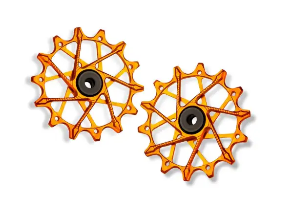 Garbaruk Schaltwerksröllchen für Shimano 12 spd.  14 +14T Orange