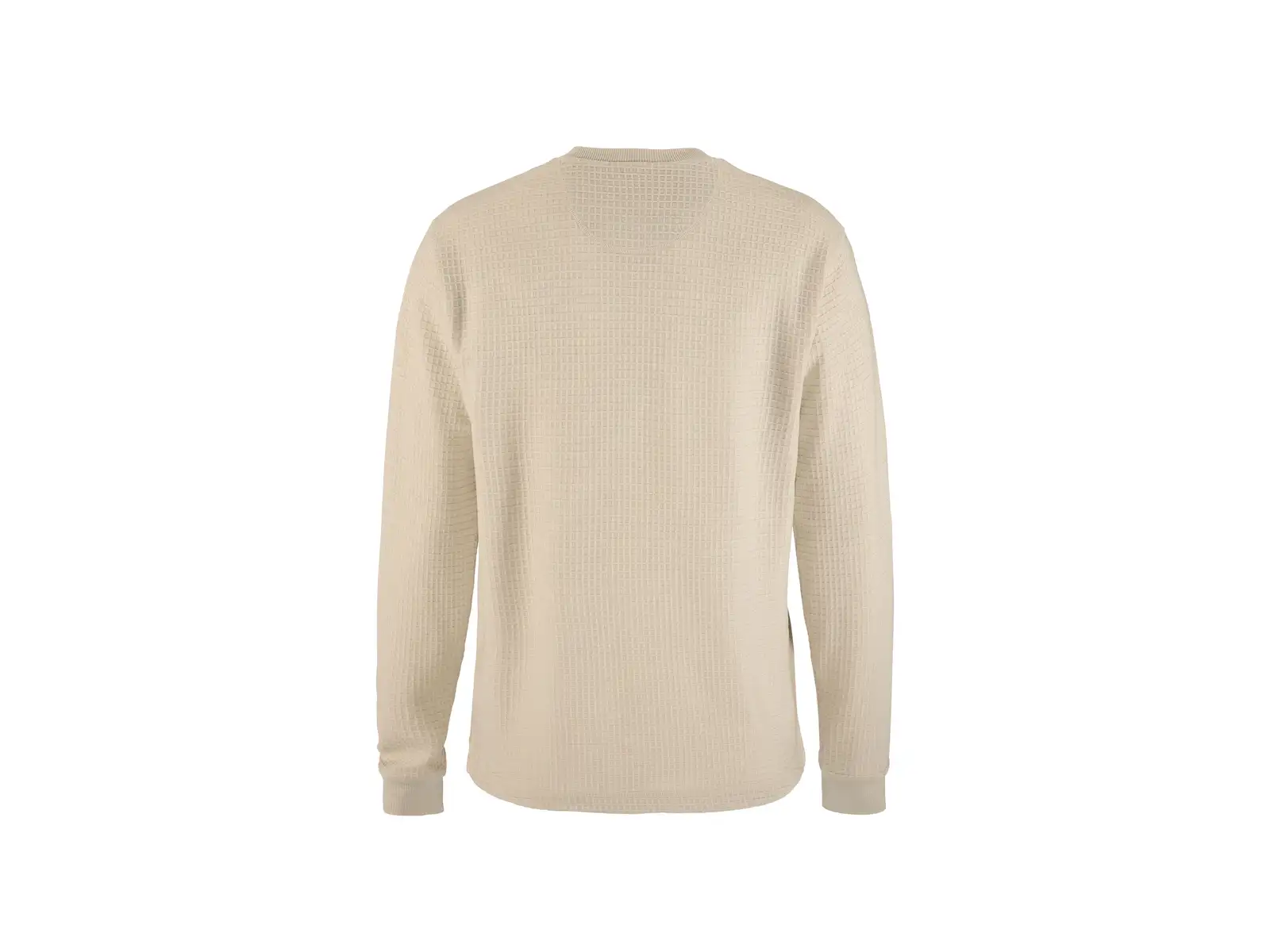 Craf Wool Waffle Damen T-Shirt Langarm beige