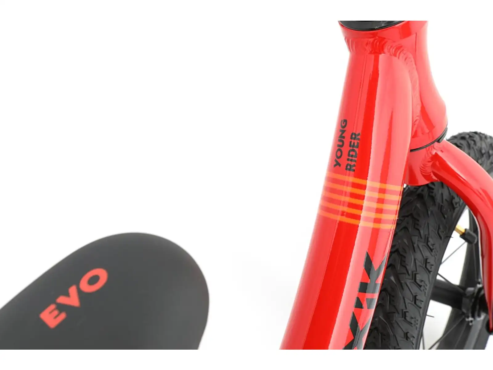 MAXÍK Evo Lite Kinderlaufrad rot/orange + Riemen YAK