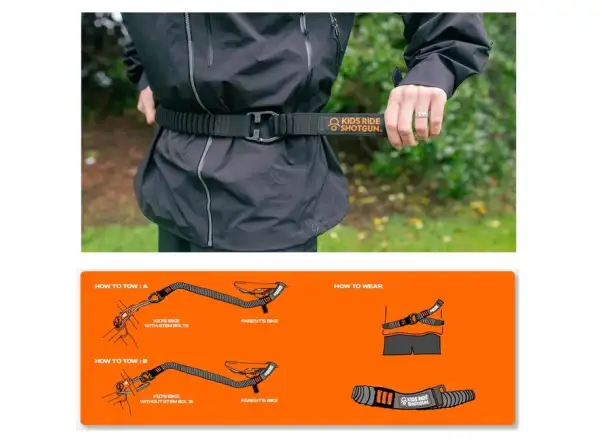 Kids Ride Shotgun Quick Fit Zuggurt schwarz