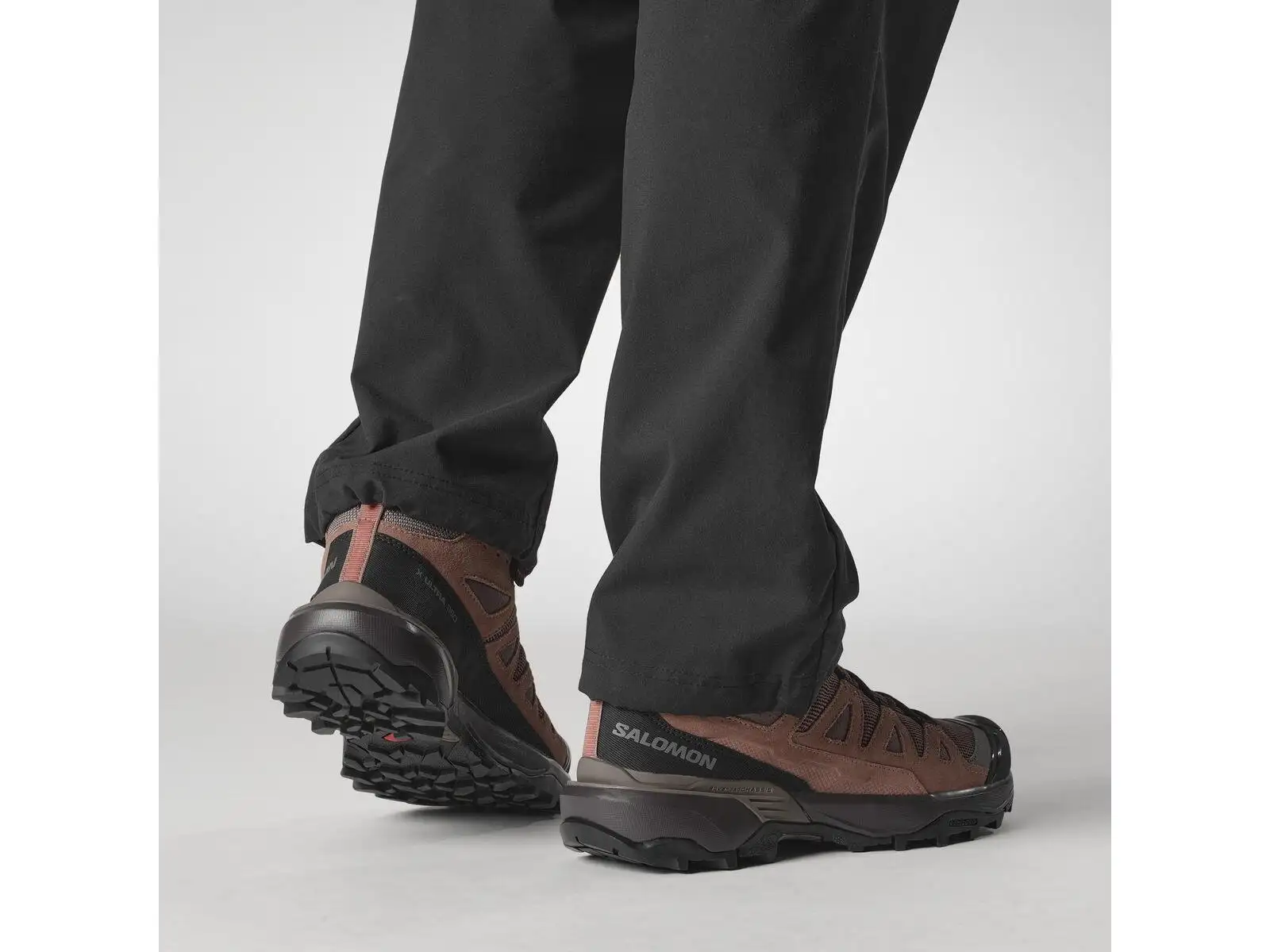 Salomon X Ultra 360 LTR MID GTX Damen Wanderschuhe Peppercorn/Cognac/Hot Coral