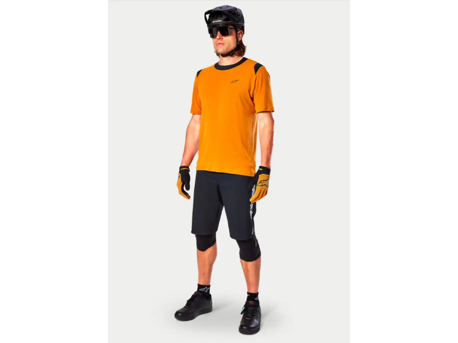 Alpinestars A-Dura Dri Wool Herrentrikot kurzarm Dark Gold