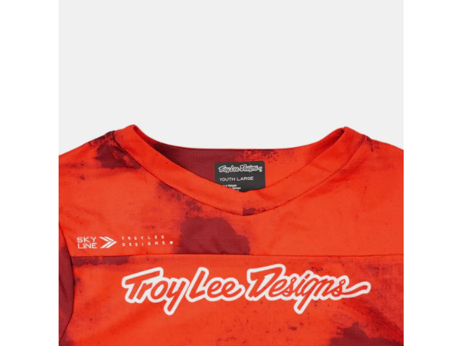 Troy Lee Designs Skyline Flared Kindertrikot Kurzarm Fiery Red