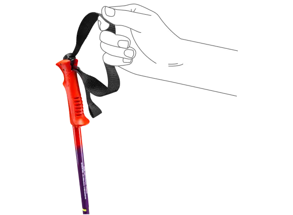 Leki Racing Kids Kinder-Skistöcke Bright red-violet-neonyellow