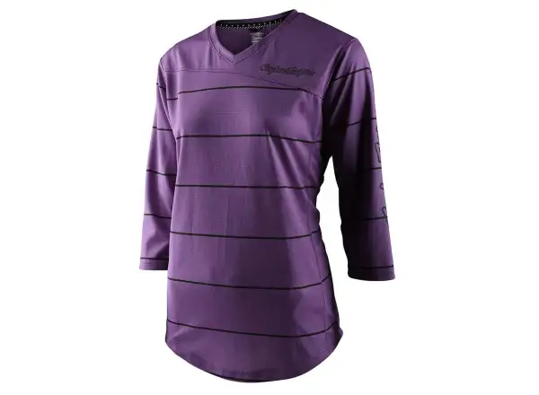 Troy Lee Designs Mischief Damen Langarmshirt Pinstripe orchid