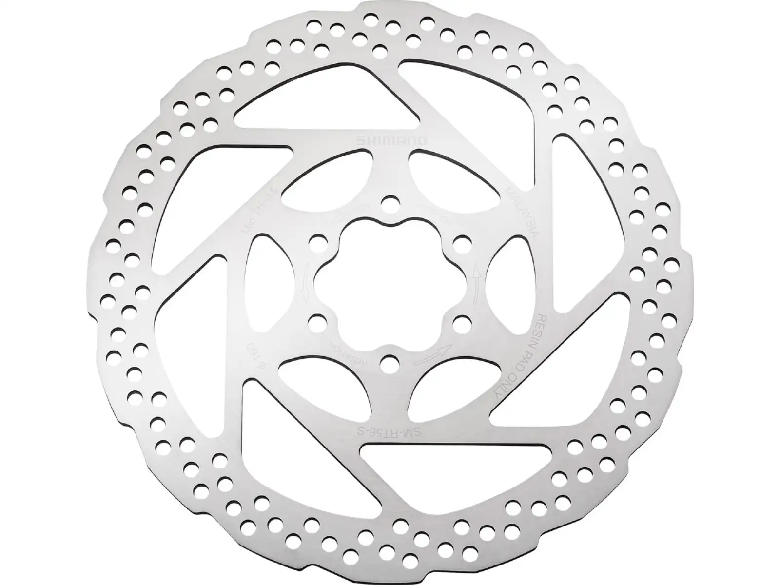 Shimano Deore SM-RT56 Bremsscheibe 180 mm, 6 Löcher, für Resin
