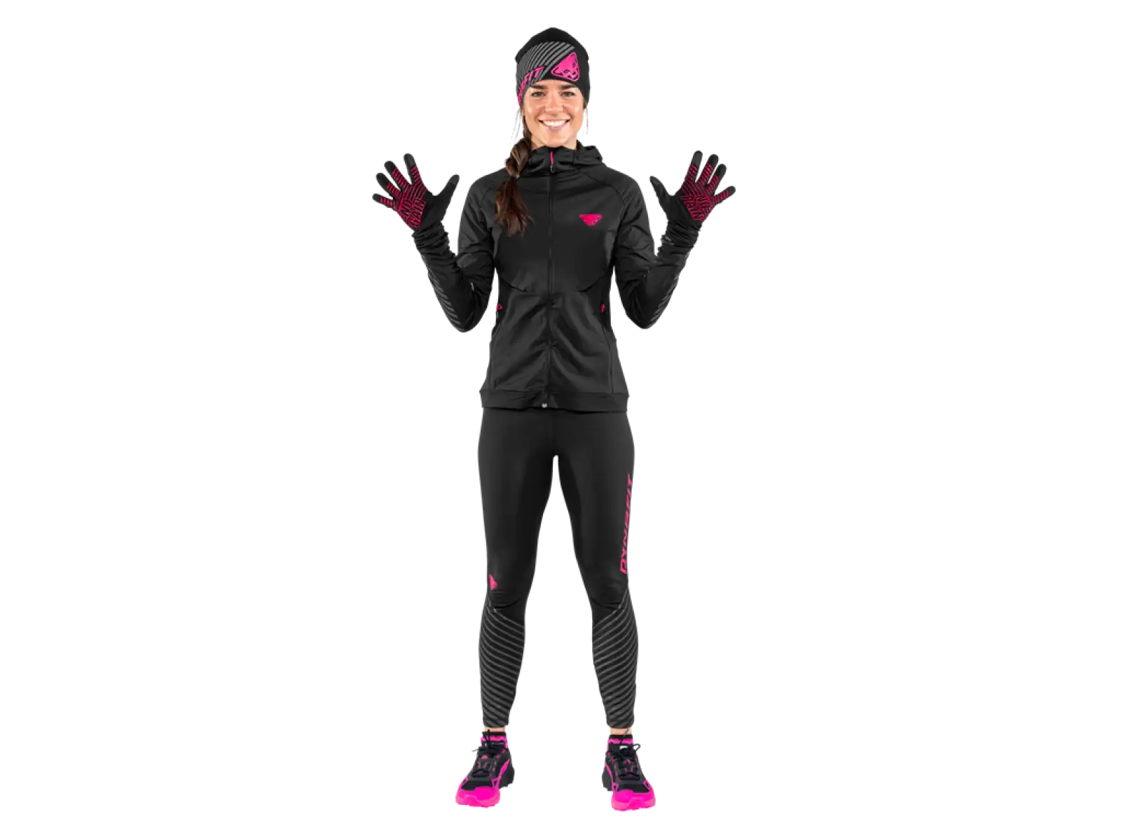 Dynafit Alpine Reflective Handschuhe Black Out/Pink Glo