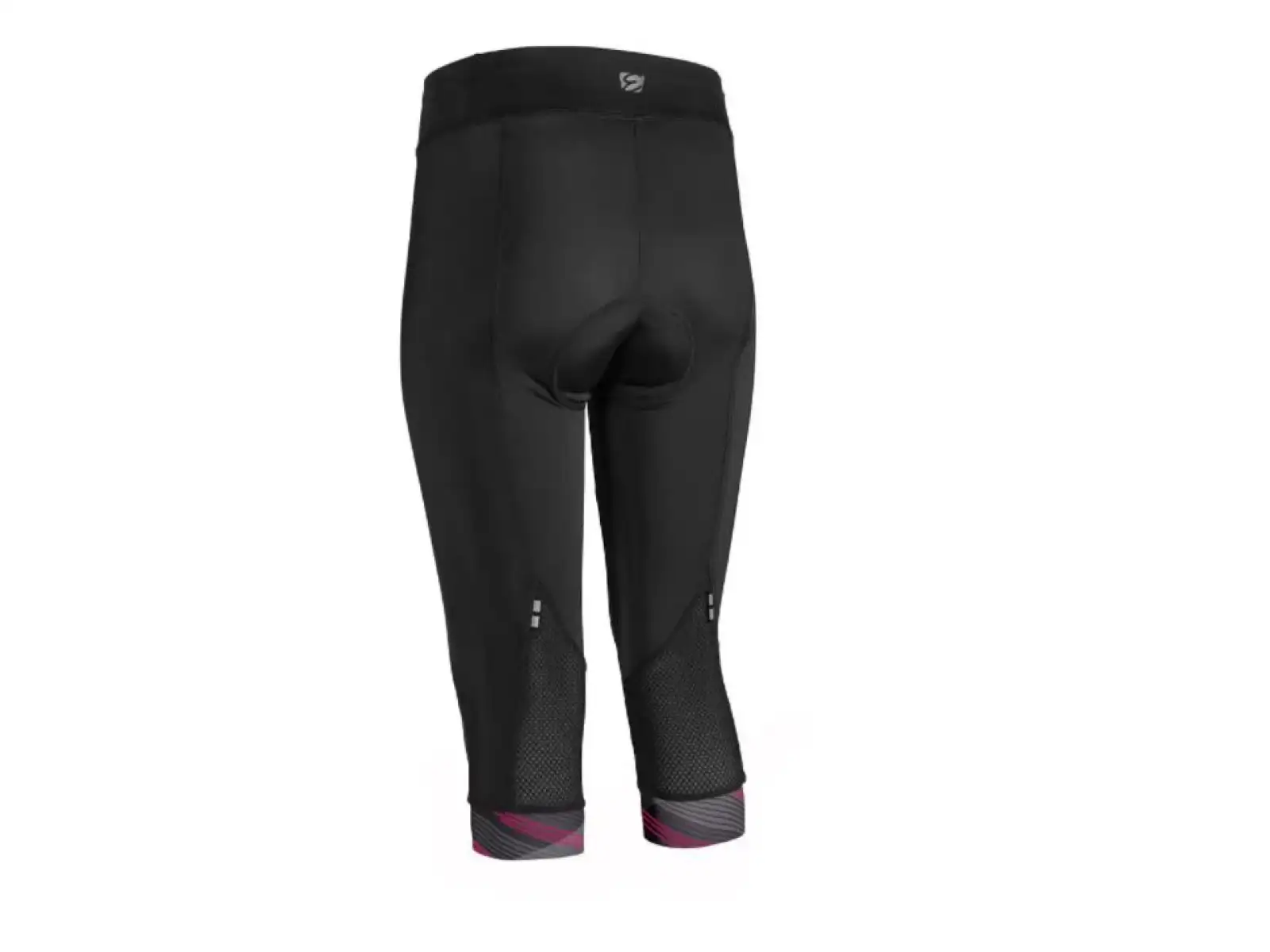 Etappe Livia Damen 3/4 Hose mit Polsterung Schwarz/Rosa