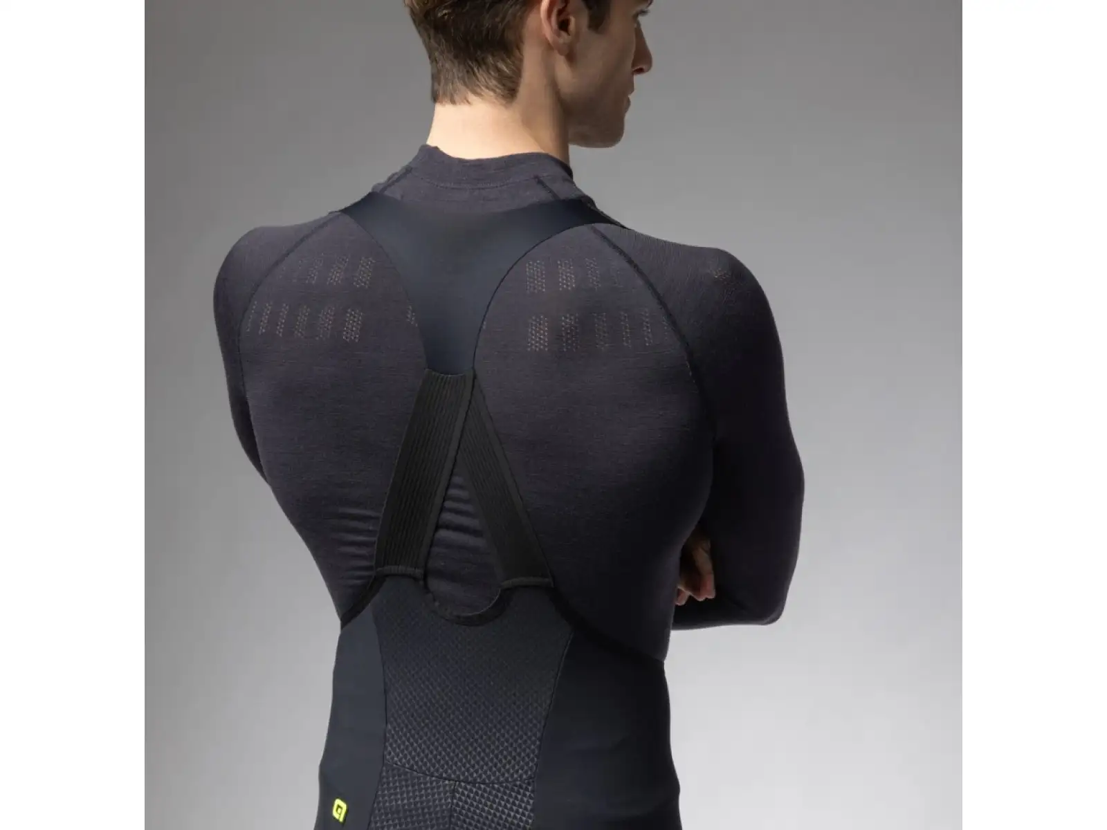 Alé R-EV1 Voltage Herren Winterhosen mit Trägern schwarz