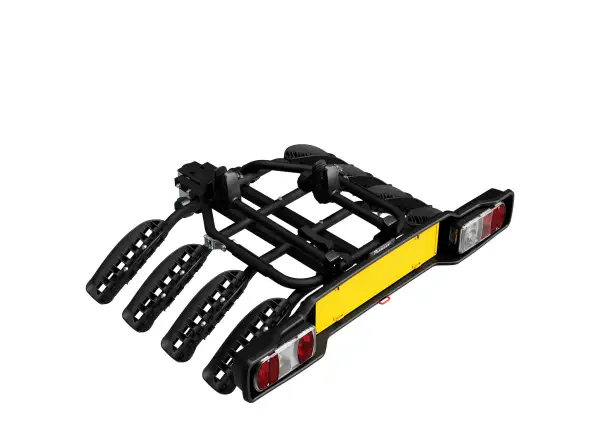 Träger SIENA für Anhängerkupplung für 4 Fahrräder Fe, schwarz