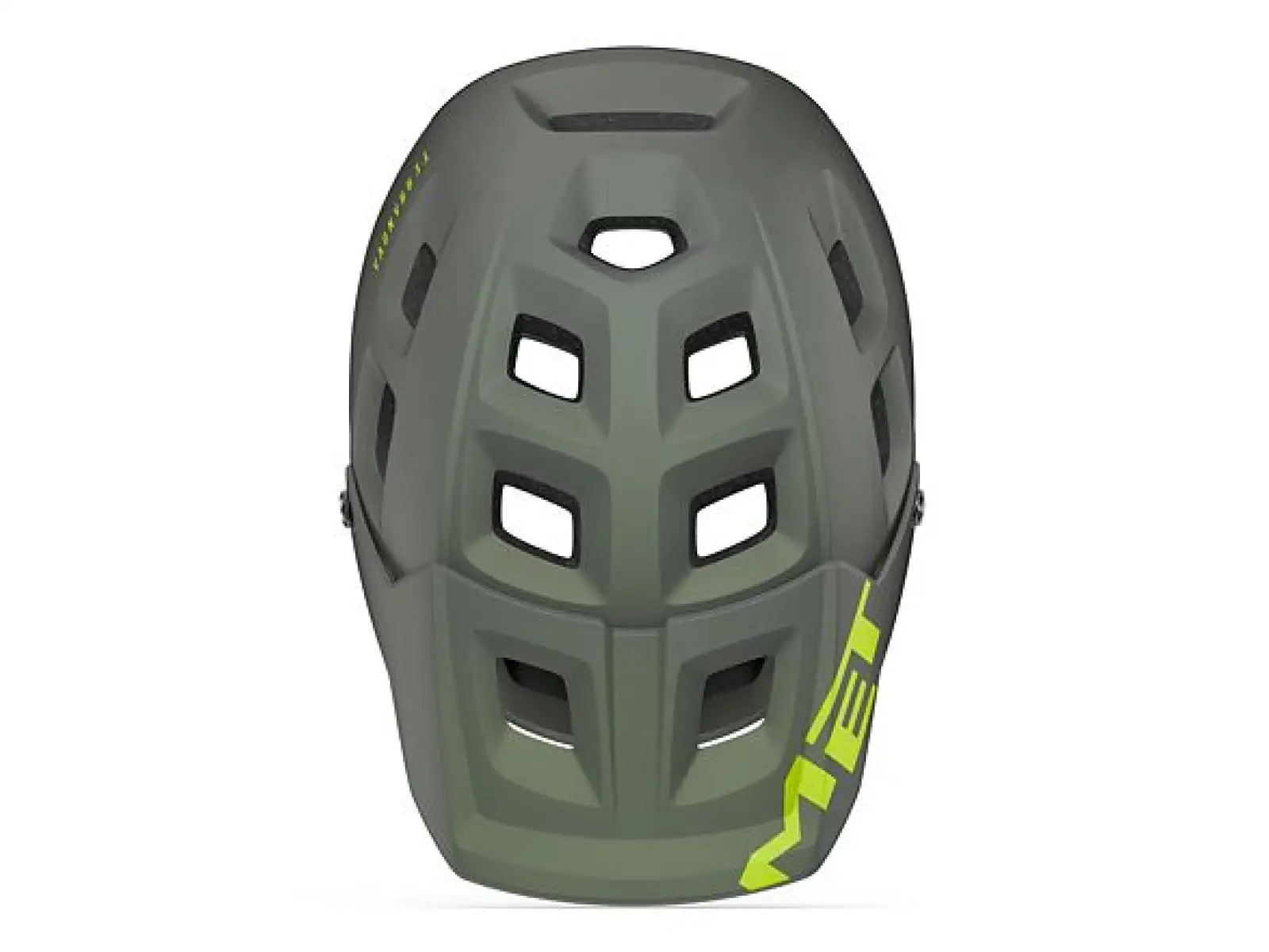 MET Terranova Helm Grau/Limette Matt