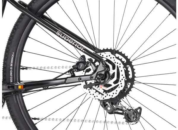 Superior Blox 6.4 Stadtfahrrad mattschwarz