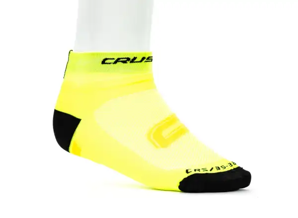 Crussis Fahrradsocken gelb/schwarz