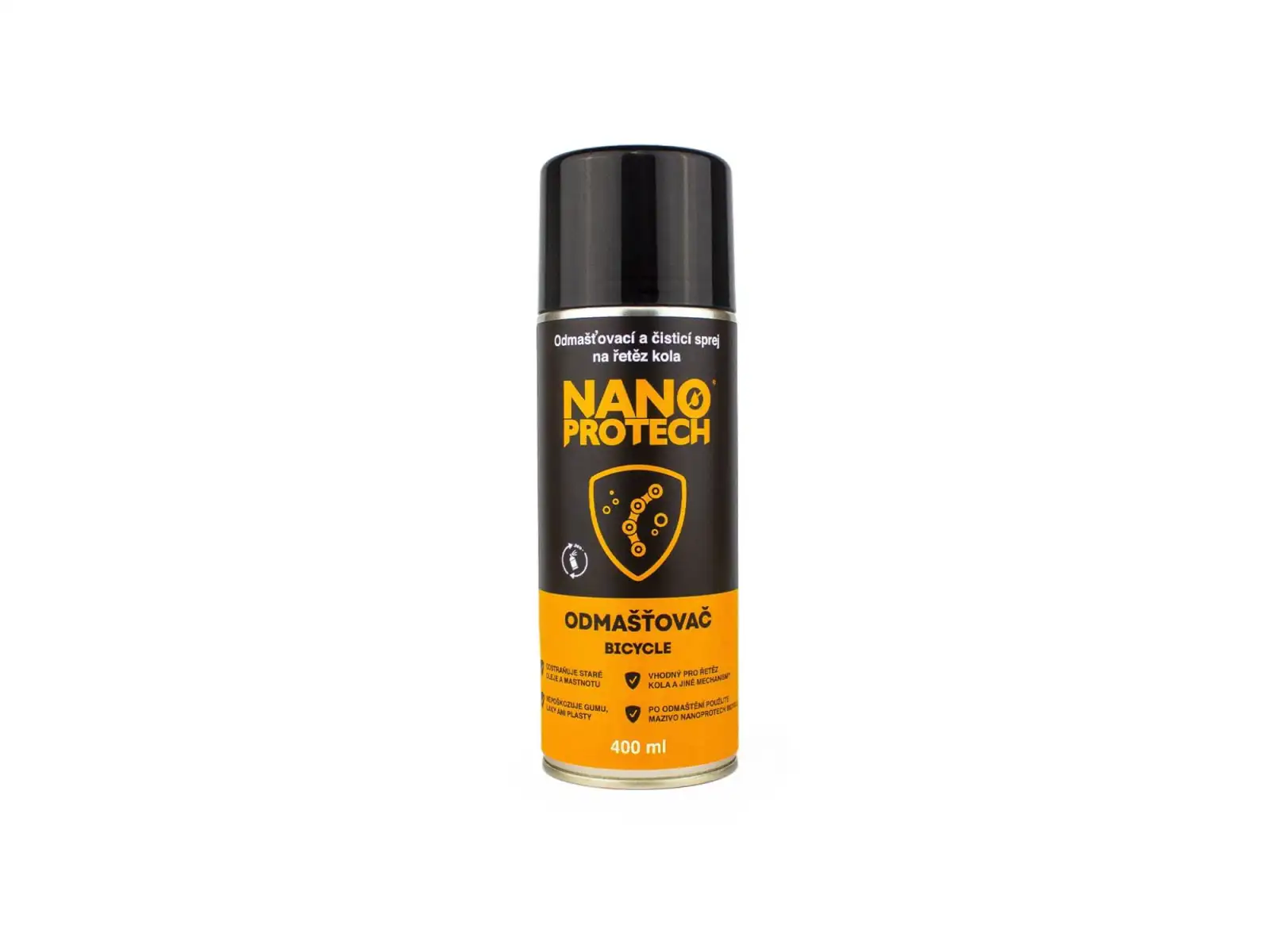 Nanoprotech Fahrradentfetter und Reinigungsspray für Ketten 400 ml
