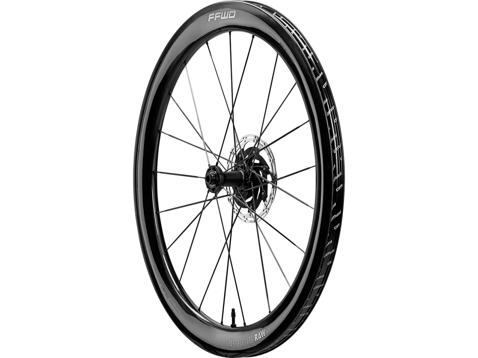 FFWD RAW CS 55 Straßen-Fahrradräder in glänzendem Schwarz