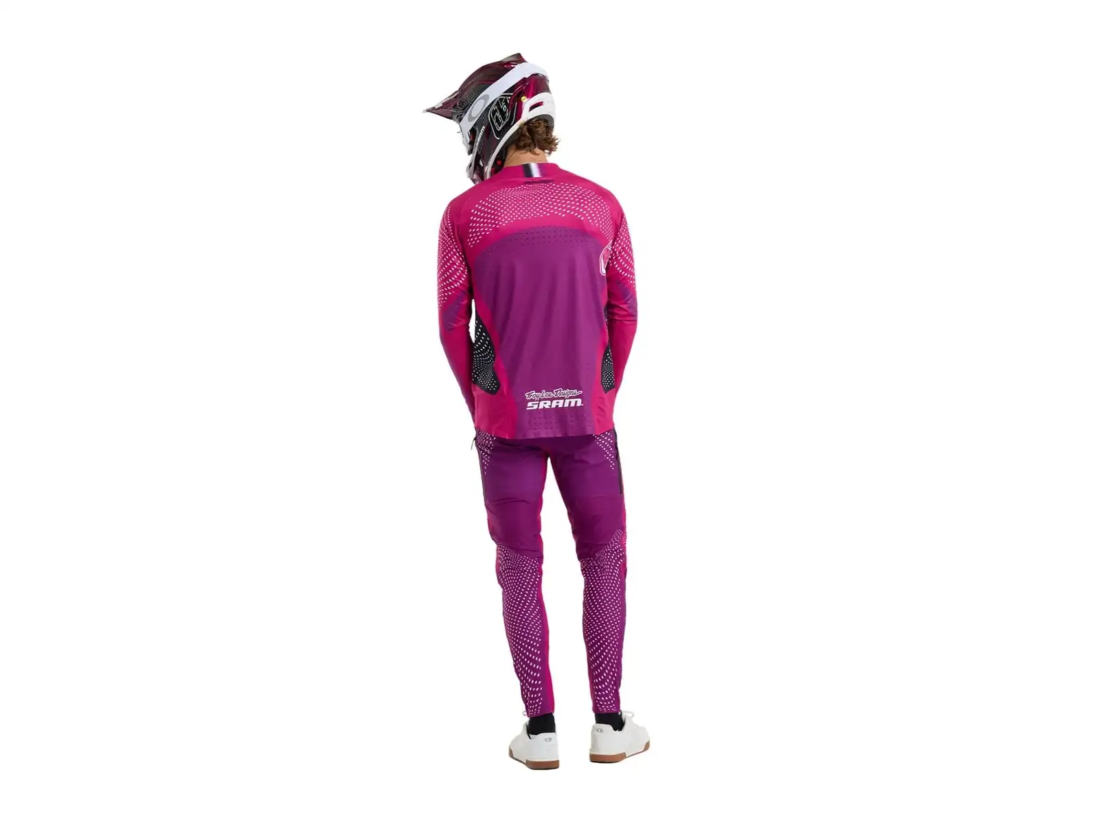 Troy Lee Designs x SRAM Sprint Herren Hosen Radioscape Fuchsia