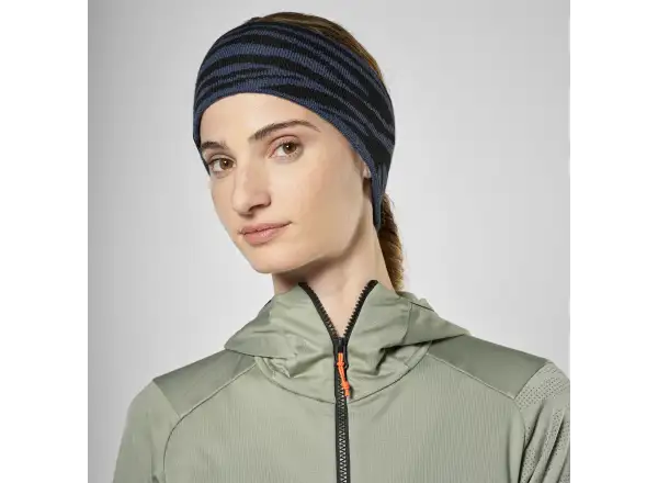 Salewa Sella Alpine Merino Crevasse Stirnband Dark Denim