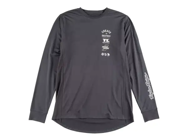 Troy Lee Designs Ruckus Ride Tee Herren Langarmshirt Destroy Carbon