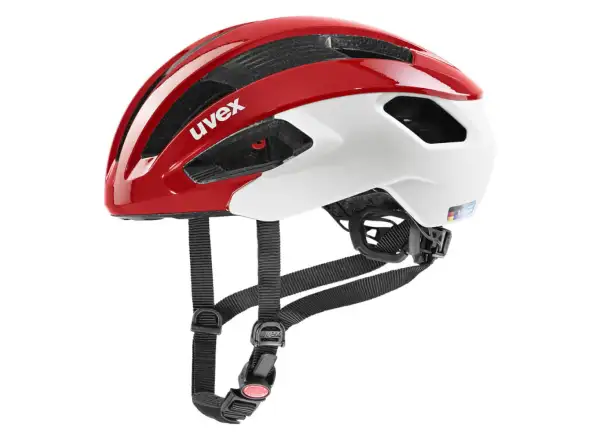 Uvex Rise CC Helm Red/White Matt
