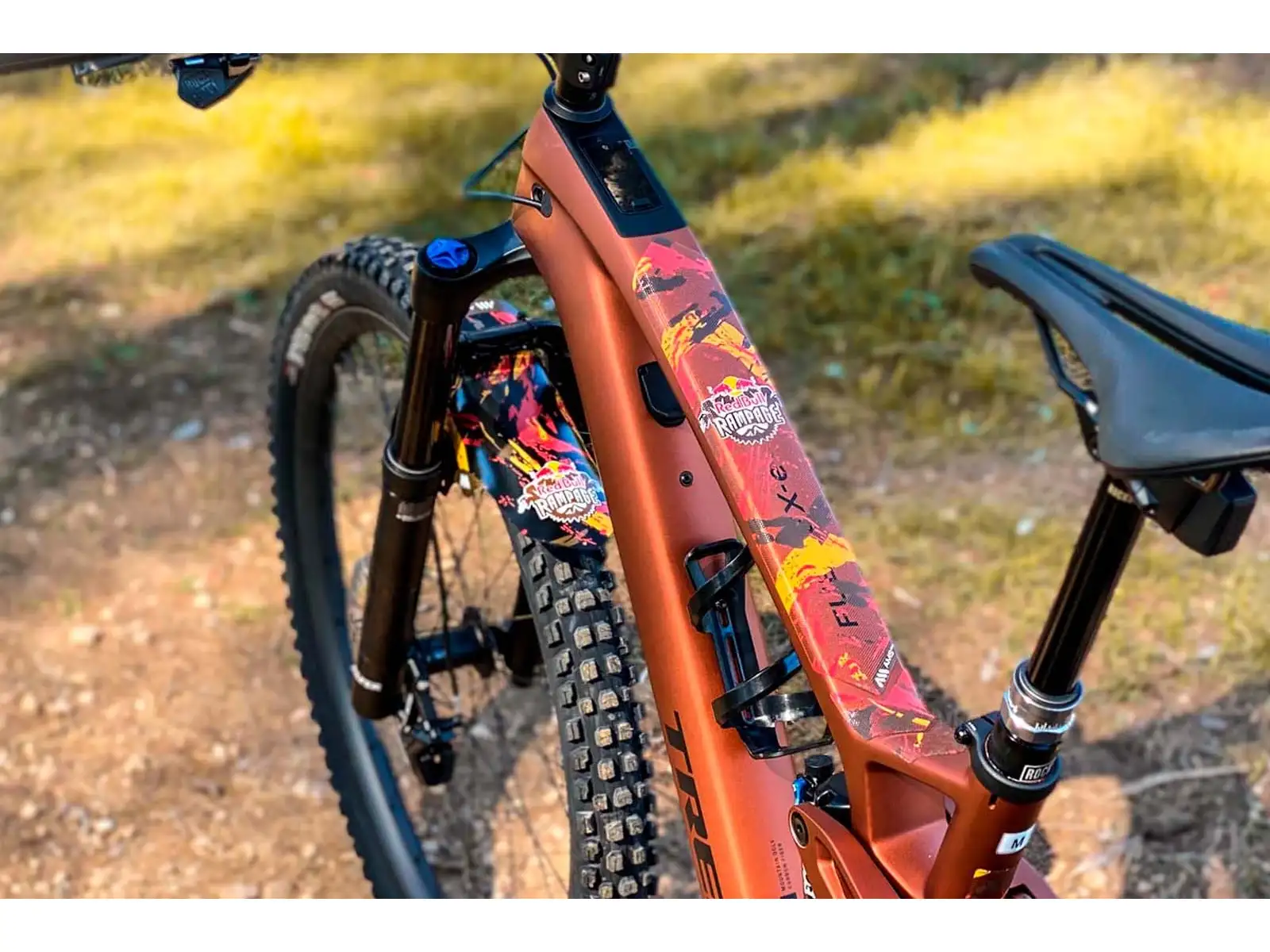 All Mountain Style Rahmen-Schutzaufkleber Extra RedBull Rampage Rot/Gelb