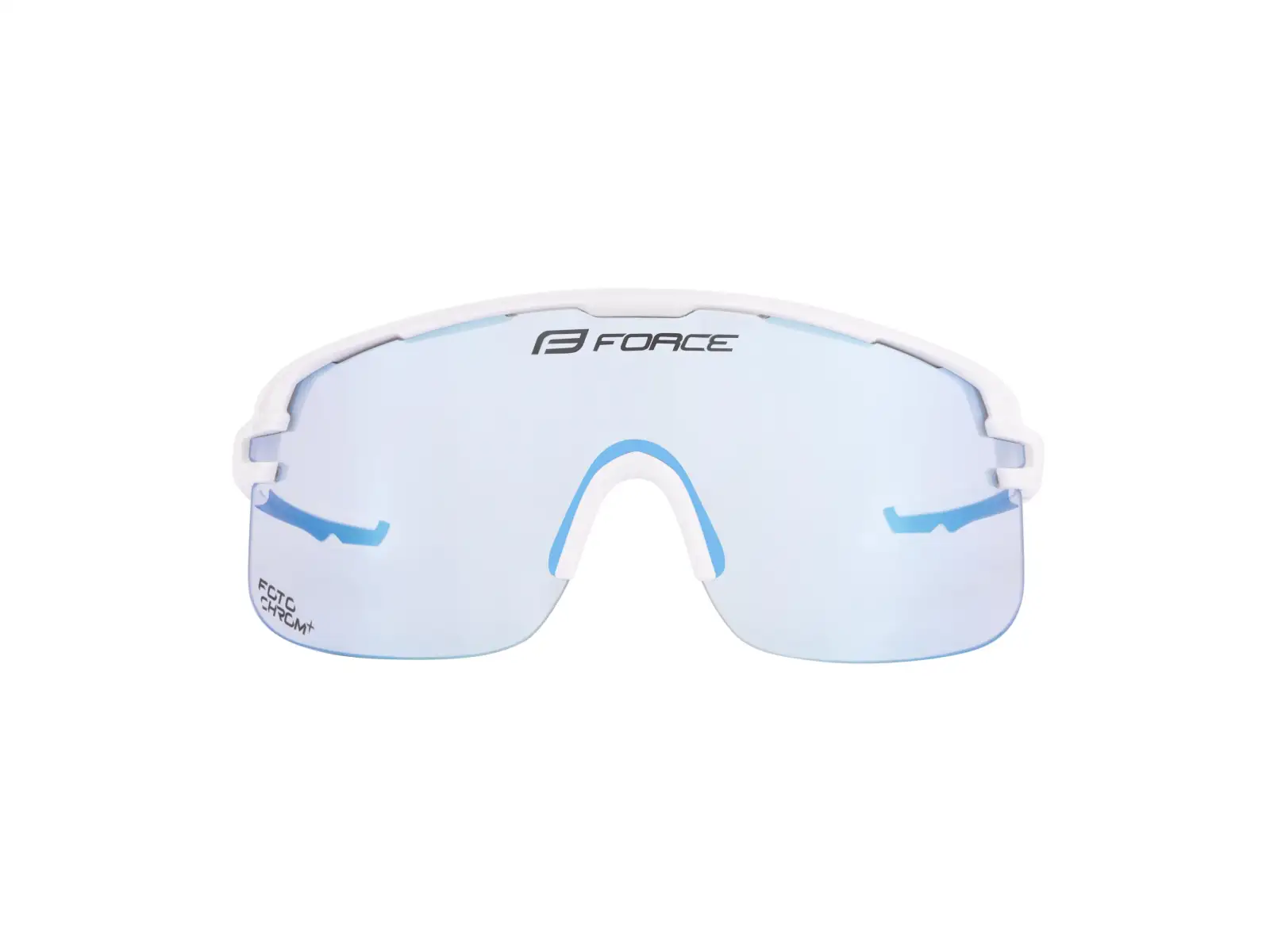 Force Epic Fahrradbrille weiß/blau photochromatisches Glas