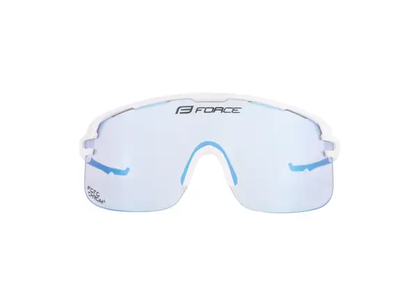 Force Epic Fahrradbrille weiß/blau photochromatisches Glas