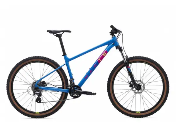 Marin Bobcat Trail 3 27,5" Mountainbike blau/gelb/lila.
