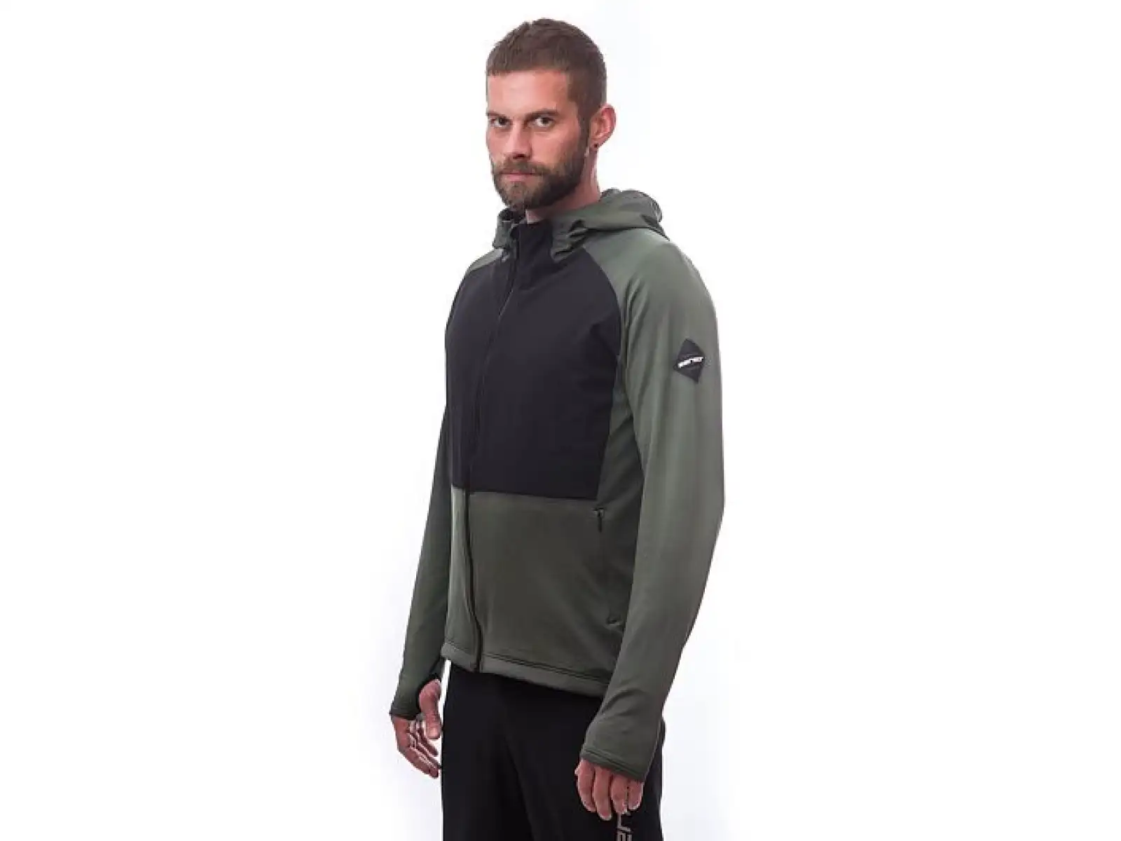 Sensor Coolmax Thermo Herrenjacke Olive Green/schwarz