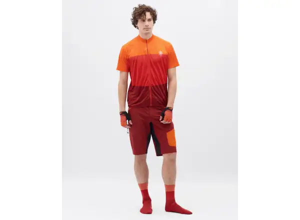 Silvini Rango Pro Herren-Bermudas Merlot/Orange