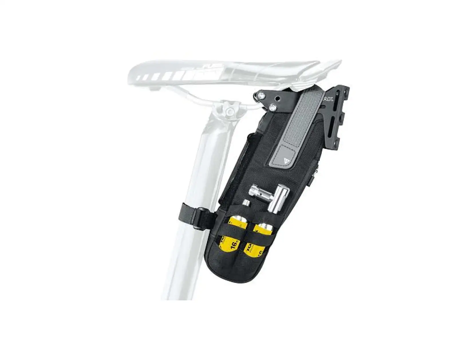Topeak Tri-BackUP Reifentasche für Rahmen und Sattel, schwarz