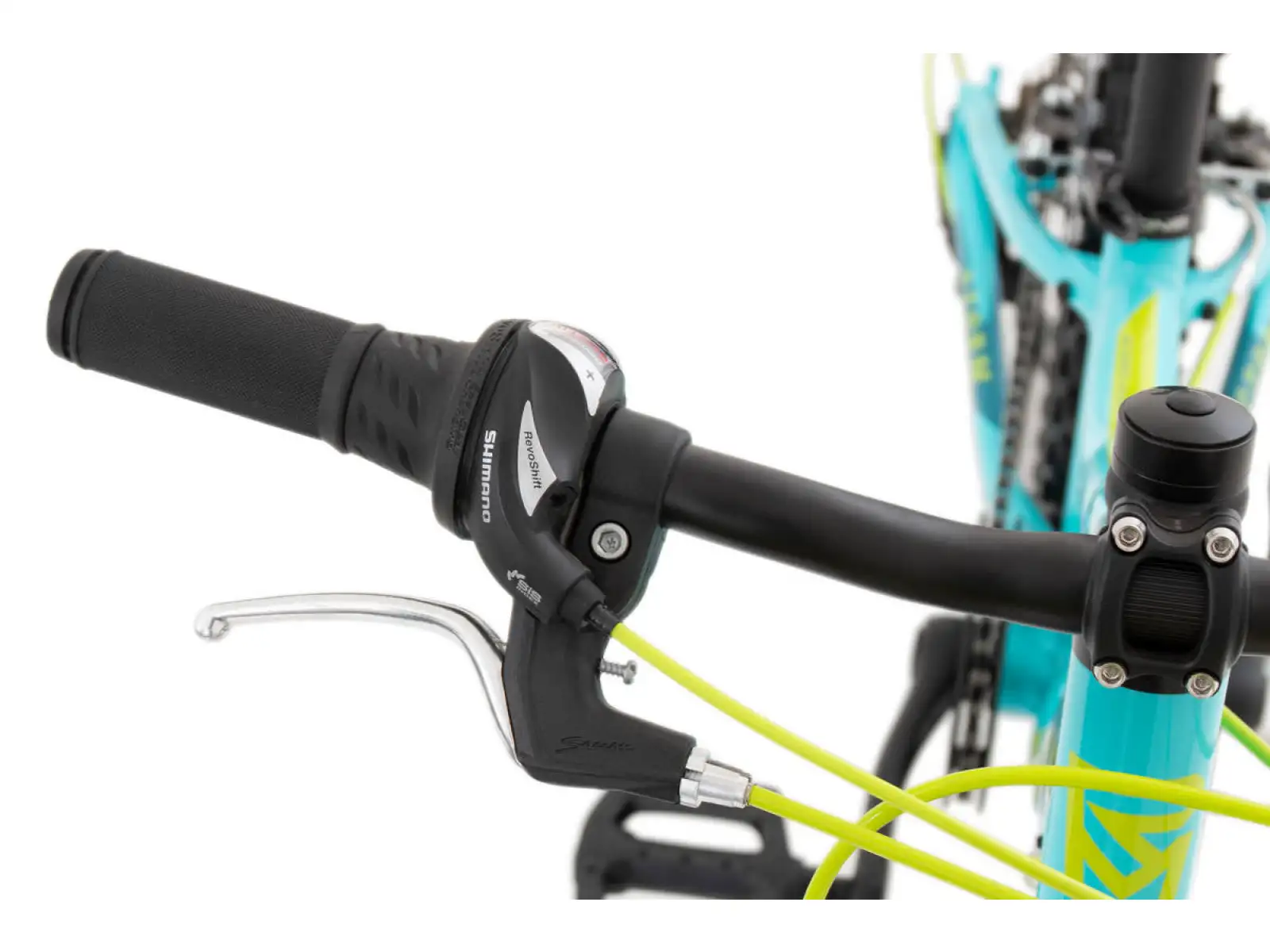 Rock Machine Storm 20 VB Kinderfahrrad Gloss Neon Cyan/Gelb/Petrol