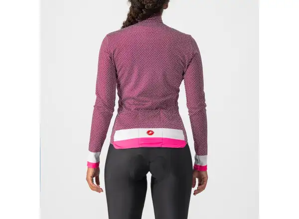 Castelli Volare Damen Langarmtrikot cyclamen/weiß