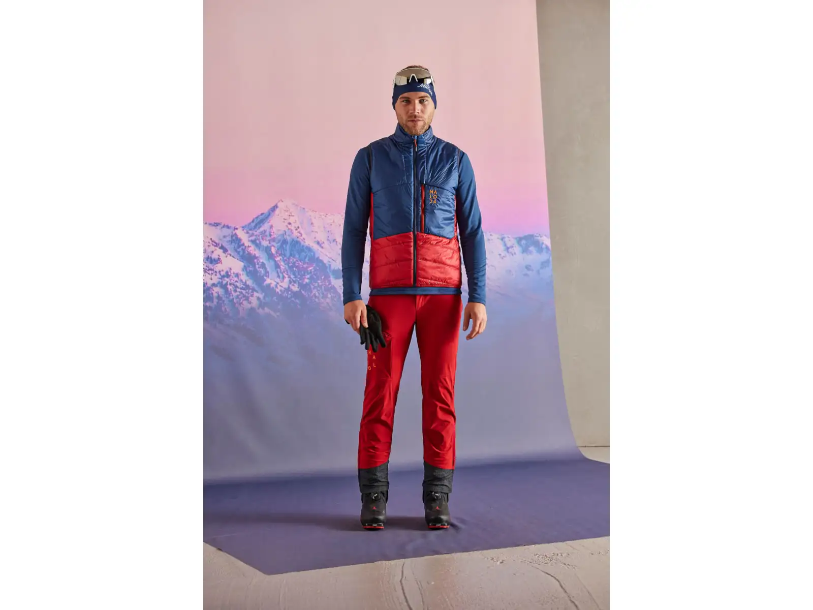 Maloja ClesM. Herrenweste Deep Sunset Multi