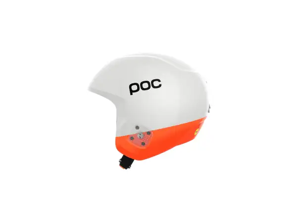 POC Skull Dura X MIPS Skihelm Hydrogen White/Fluorescent Orange